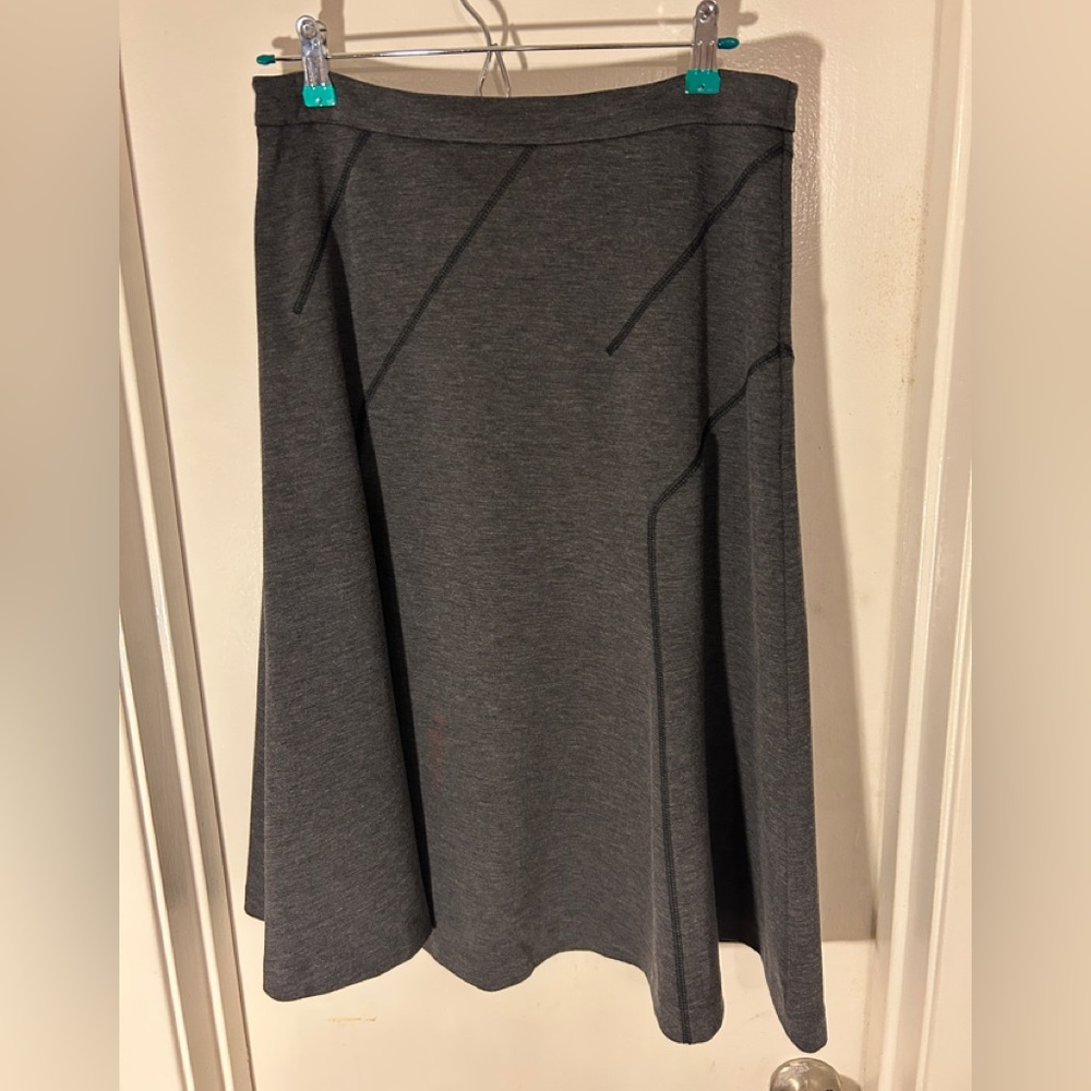 Halogen Charcoal A-Line Skirt medium